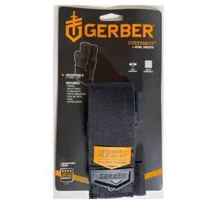 Gerber Custom Fit + Dual Sheath, Quiet Deploy, Rugged Nylon, Tactical Black NIP
